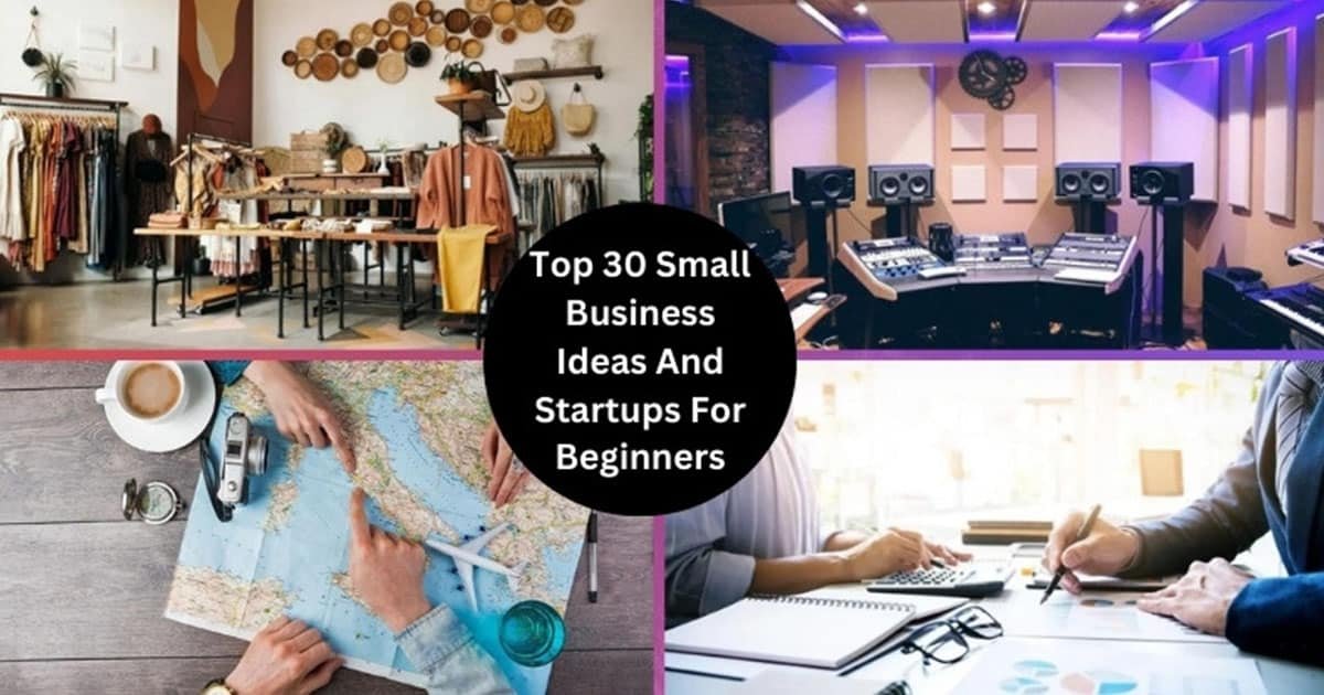 Small Business Ideas And Startups For Beginners