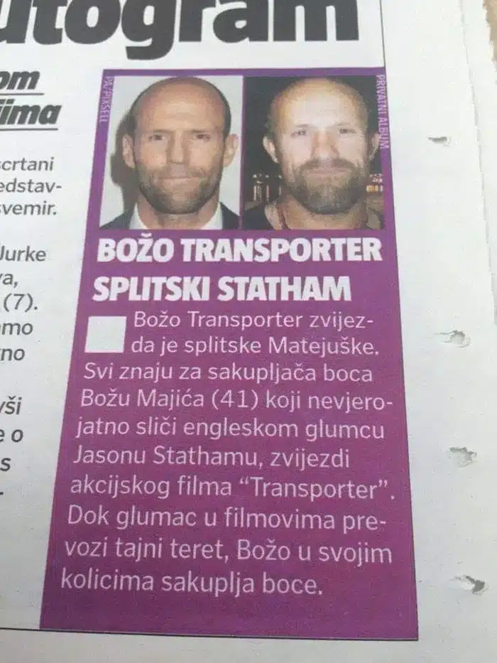 Jason Statham Aka Transporter