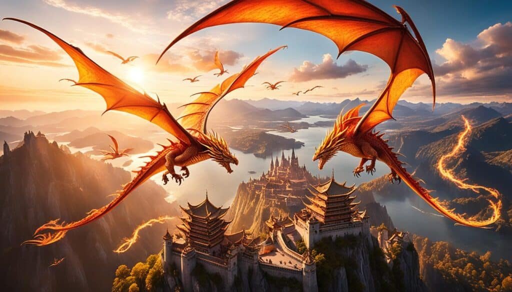 Dragons in Sky